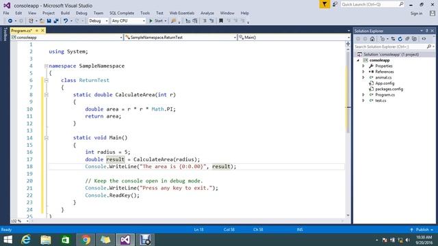 return statement in c# смотреть онлайн