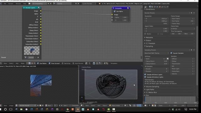Part 2: Render Settings -- Realistic Lighting, Shading and Texturing Workflows in Blender 3D смотреть онлайн