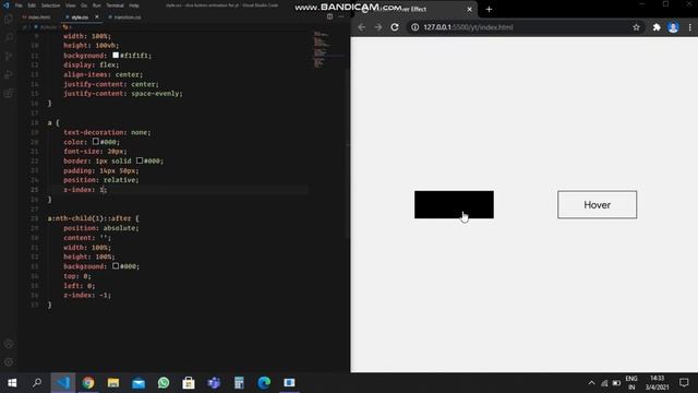 Button Slice Hover Effect Using Html & Css Only смотреть онлайн