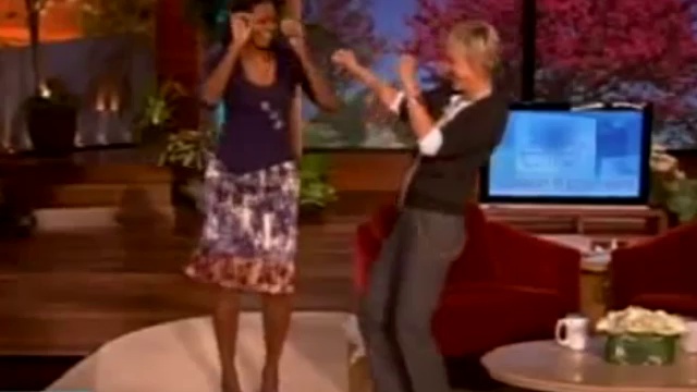 Танцы Мишель Обамы на телевизионном шоу смотреть онлайн