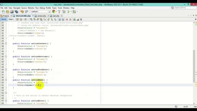 Yii Tut_03 - Dynamic Content with Dynamic Menu смотреть онлайн