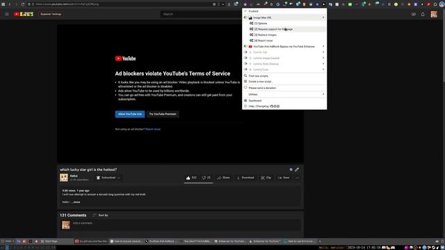 bypass youtube adblock blocker смотреть онлайн