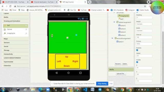 Snake game in Kodular & MIT app inventor |Part 1| смотреть онлайн