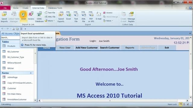 How to Import Data from Excel: MS Access смотреть онлайн