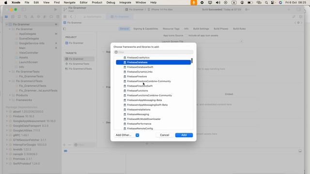 No such module 'FirebaseCore' | No such module 'Firebase' error in Xcode. Swift Package Manager смотреть онлайн