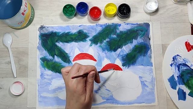 Как нарисовать лисёнка? Лисята гуашью для начинающих. Мастер класс. tutorial fox. DIY #гуашьдлядете смотреть онлайн