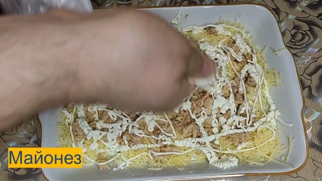 Салат "Мимоза". Самый нежный и вкусный салат с горбушей и сливочным маслом. Рецепт СССР. смотреть онлайн