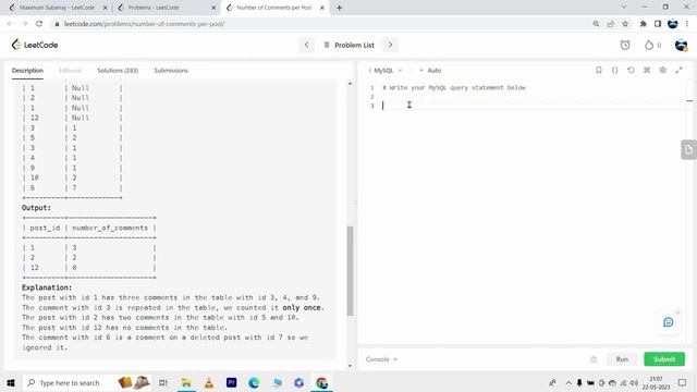1241. Number of Comments per Post| Leetcode SQL Easy смотреть онлайн