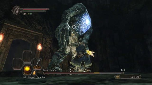 Dark Souls II Seeker of Fire Mod Rune Golem SL1 Fight смотреть онлайн