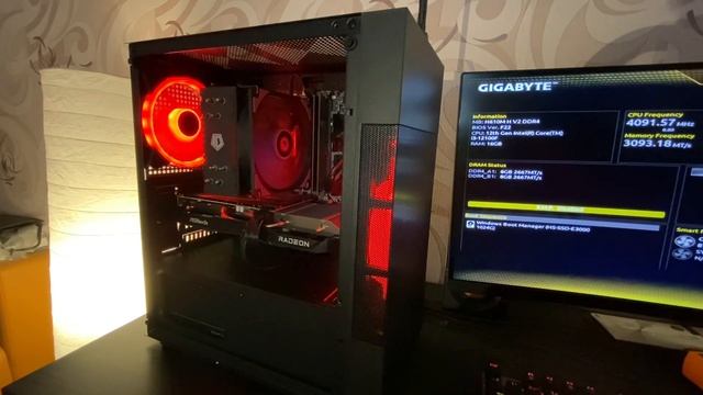 Игровой ПК На Intel 12100f с картой Asrock challenger rx 6600 в корпусе Aerocool Atomic lite за 60к смотреть онлайн