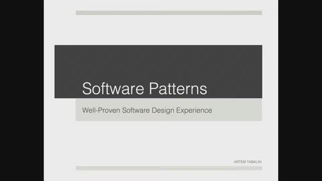 Артем Табалин - Паттерны ПО (часть 2) смотреть онлайн