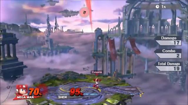 SSB4 - Megaman Leaf Shield to Up-tilt 70%-Death Kill Combo смотреть онлайн