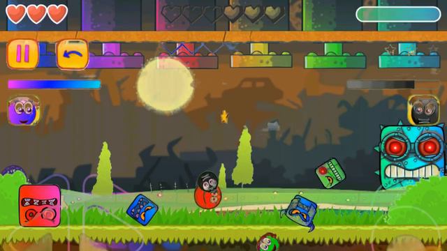 ROCK FALLING on The RED BALL 3 BALL with Boss Fight of Box Factory & Green Hills Boss. смотреть онлайн