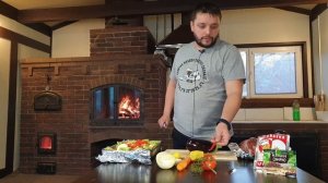 Готовим в мини русской печи!