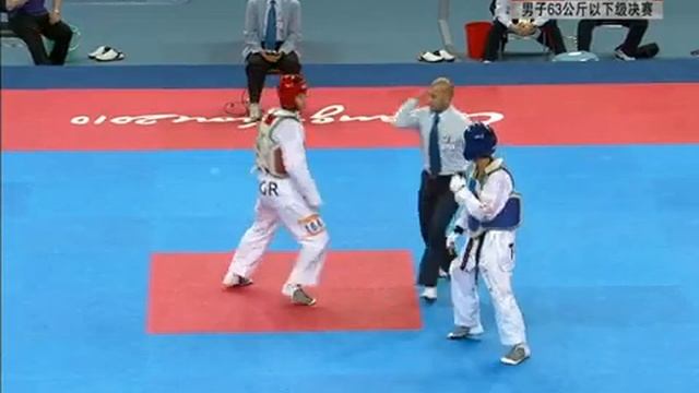 Lee Dae Hoon 이대훈 vs Nacha Punthong - 2010 Guangzhou Asian Games Taekwondo Men's Bantamweight Final смотреть онлайн