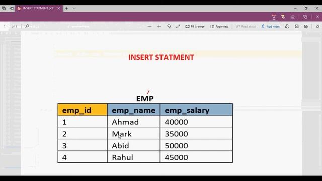 7. Insert Statement in Oracle PL/SQL смотреть онлайн