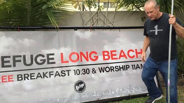 How to make a 4' x 10' Banner Frame or any size to stake on Grass or Sand смотреть онлайн