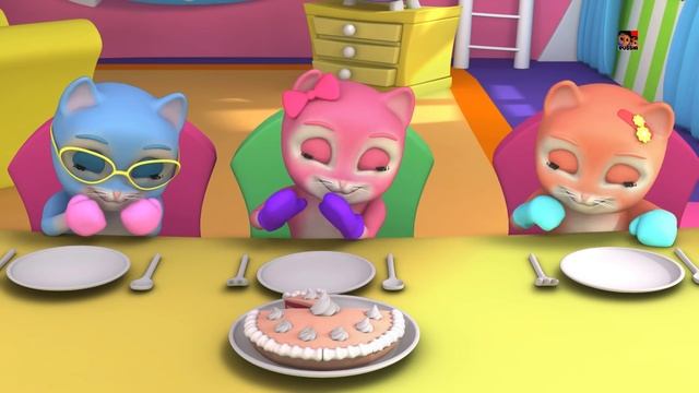 Три маленьких котенка | 3d рифма для детей | Дошкольные песни | Russian Rhymes | Three Little Kitte