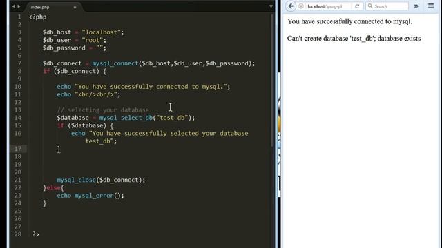 tutorial 47 iprog php selecting database in mysql смотреть онлайн