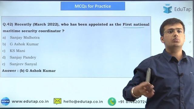 "RBI Grade B Static GK | Important persons in news Recently 2022 | MCQ for Phase 1 preparation" смотреть онлайн