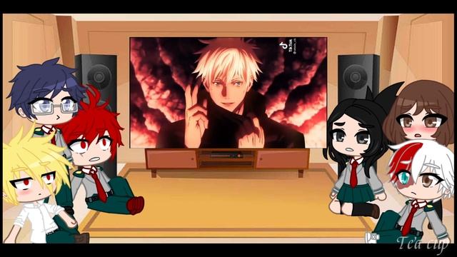 MHA react to Deku's future (Deku as Gojo Satoru) - Gacha Club смотреть онлайн