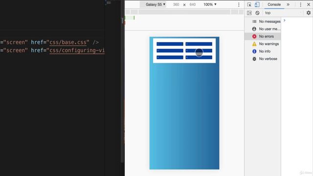47 Setting viewport for mobile and tablet devices смотреть онлайн