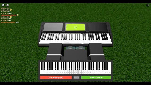 easy sheets for roblox Piano Keyboard v1.1 смотреть онлайн