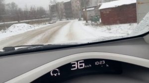 Выбор зимней резины Nokian Nordman 8, на дороге в снег.