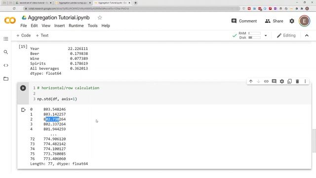DataFrame Standard Deviation & Variance for all Columns & Rows Using Numpy VS Python смотреть онлайн