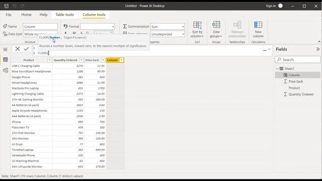 Round function in Power BI смотреть онлайн