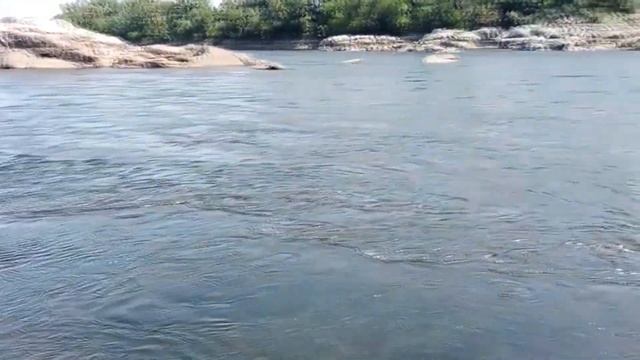 Запорожье. Обмелевший Днепр. Днепровские пороги сегодня. смотреть онлайн