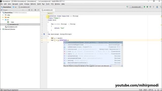#332 Kotlin Tutorial | annotation class смотреть онлайн