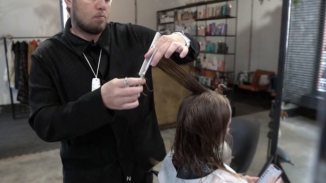 LOB HAIRCUT For Women With Dog ?  - Haircut Tutorial For Professionals