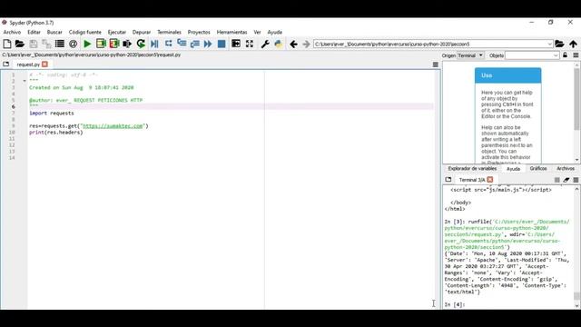 REQUEST PYTHON WEB SCRAPING !Ejemplo de descargar imagen de una pagina web.. смотреть онлайн