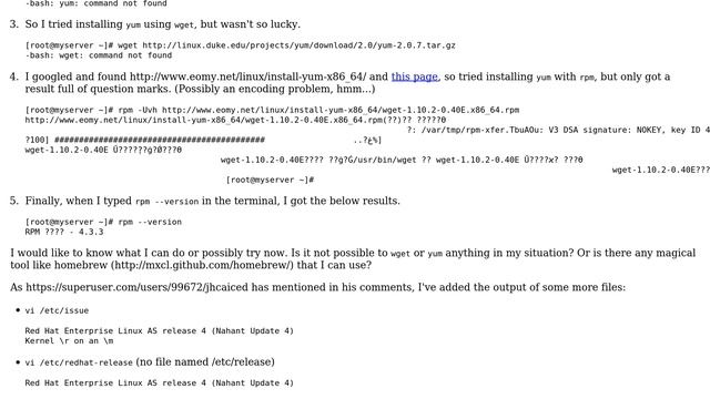 How can I install software in Linux with no yum and no wget? смотреть онлайн