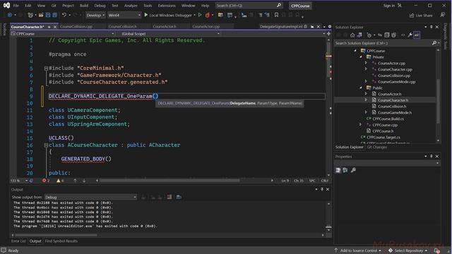 Делегаты | #16 - Курс по основам C++ в Unreal Engine 5 смотреть онлайн
