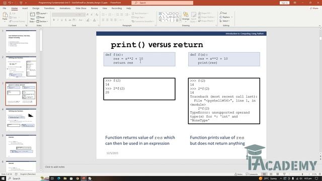 Python Basics 19: Essential Concepts - UD-Functions, Return vs Print & Docstrings [Urdu/Hindi] смотреть онлайн