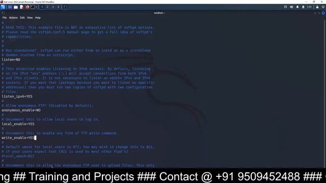 File Transfer between Windows and kali Linux using FTP server : FTP Server setup on kali Linux смотреть онлайн