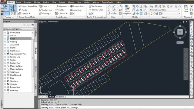 AUTOCAD CIVIL 3D 2012 - Modo Simples de Parcelamento "Customizado" смотреть онлайн