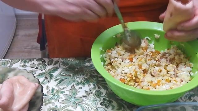 КАЛЬМАРЫ ФАРШИРОВАННЫЕ РИСОМ В ДУХОВКЕ.