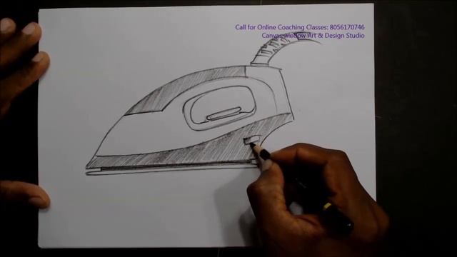 Electric vs Charcoal Iron Box | NIFT NID NATA JEE Basic Sketching | 2D Drawing смотреть онлайн