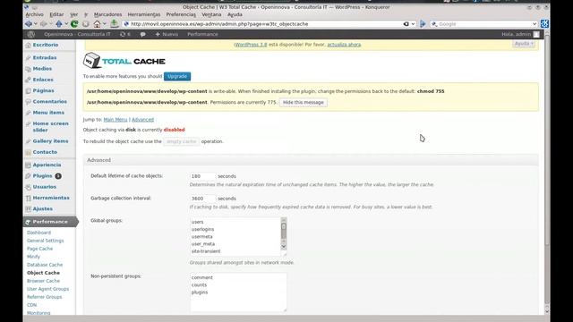 Wordpress. Mejora Velocidad Web. W3 Total Cache. Openinnova смотреть онлайн