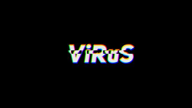 Virus with glitch effect смотреть онлайн