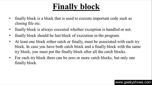 196. finally in Java Programming (Hindi) смотреть онлайн