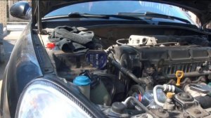 Sonata EF,полная замена жидкости гидроусилителя,путем самозамещения новой жидкостью