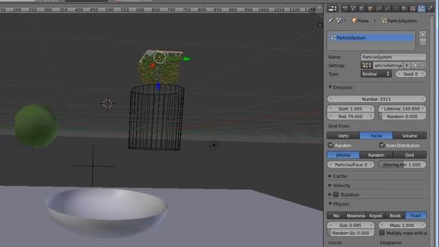 №25. Горошек. Частицы в Блендер. Quick Blender. Particles Blender. смотреть онлайн