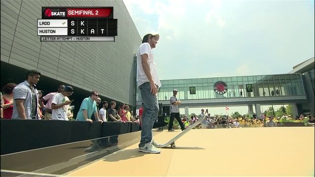 PJ Ladd's Switch Double Flip: GAME OF SKATE QUARTERFINALS | World of X Games смотреть онлайн