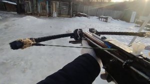 Самодельная тетива из рыболовной плетёнки для арбалета ,силы натяжения - 36 кг