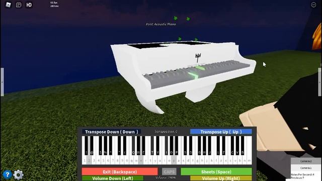 Undertale OST: 085 - Fallen down Roblox piano смотреть онлайн