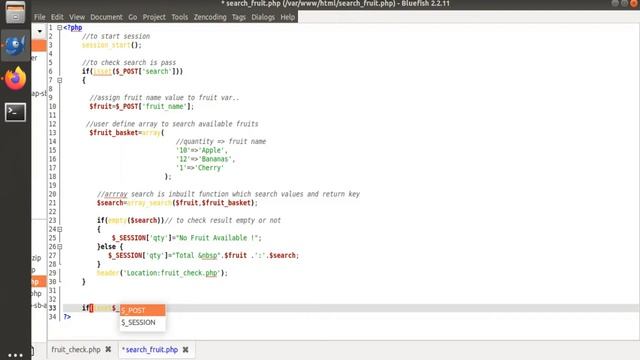PHP Session Handling With Array Search function explained in Marathi part-2 смотреть онлайн